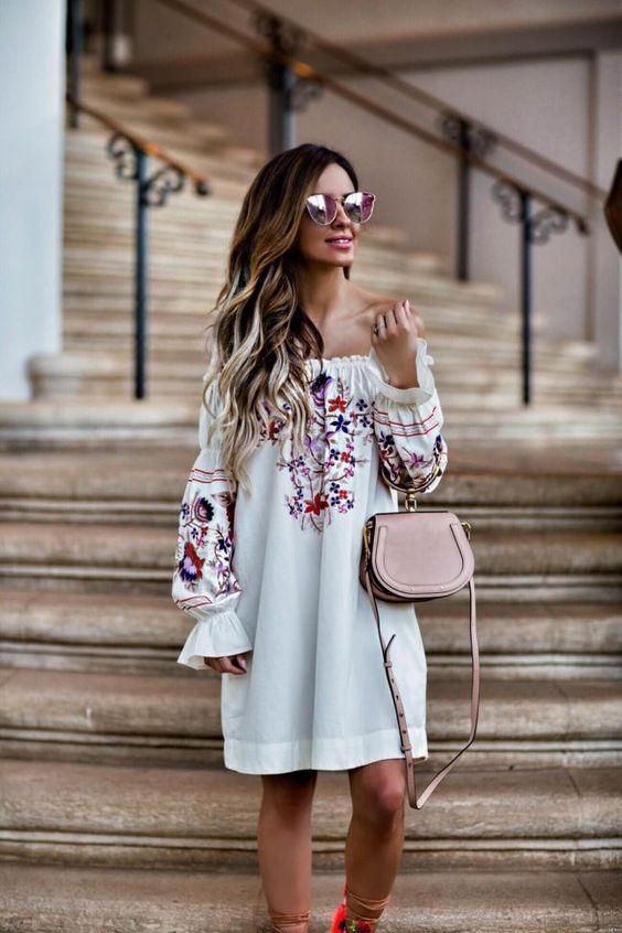 Petite Fashion and Style Blog, Wayf Floral Midi Dress, Chloe Nile Bag